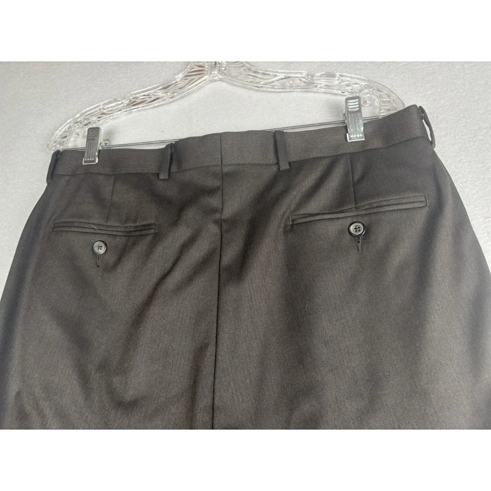 Daniel Cremieux Signature Collection Dress Pants Mens 34x32 Brown Formal 4232